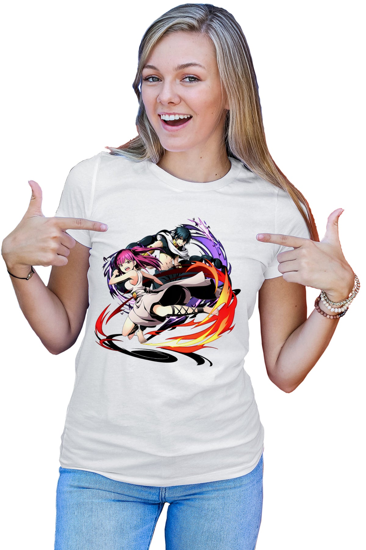 Tricou dama Magi The Labyrinth of Magic Morgiana Fight Judar