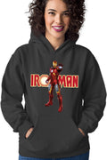Hanorac dama Ironman Logo Suit Accident American Comic Books