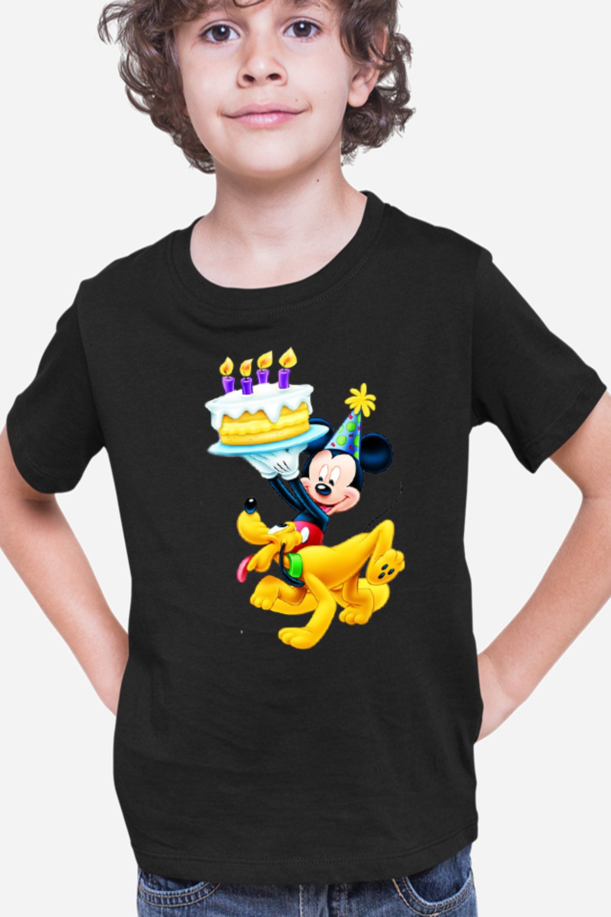 Tricou copii Mickey Mouse Puppy Happy Birthday
