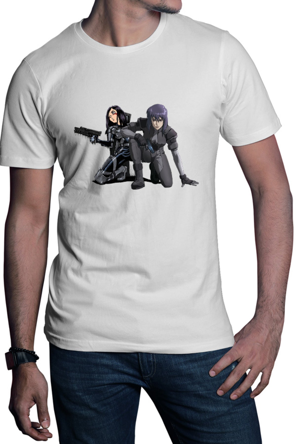 Tricou barbati Battle Angel Alita Gally Makoto Sit Otaku Cyborg