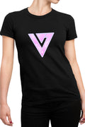Tricou dama Seventeen Idol K-pop Group Logo Shiny