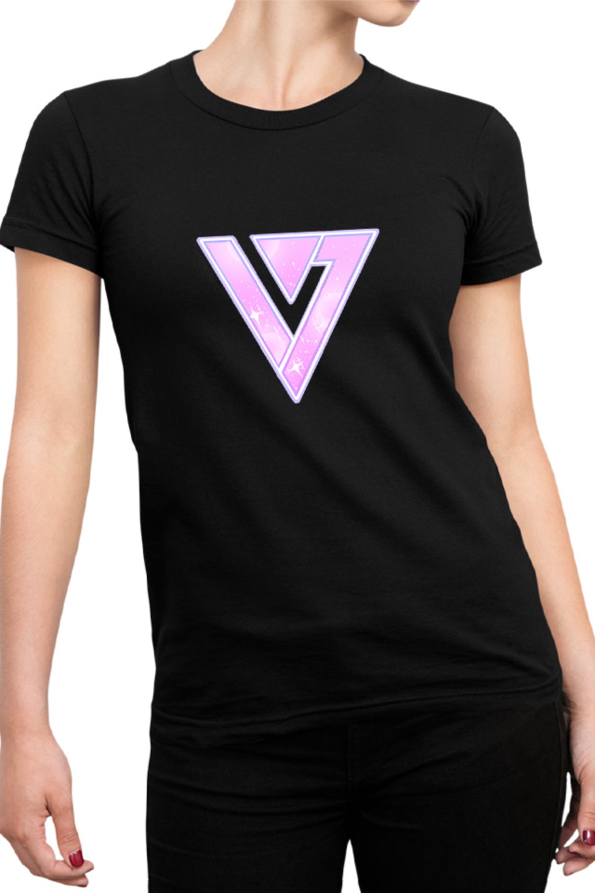 Tricou dama Seventeen Idol K-pop Group Logo Shiny