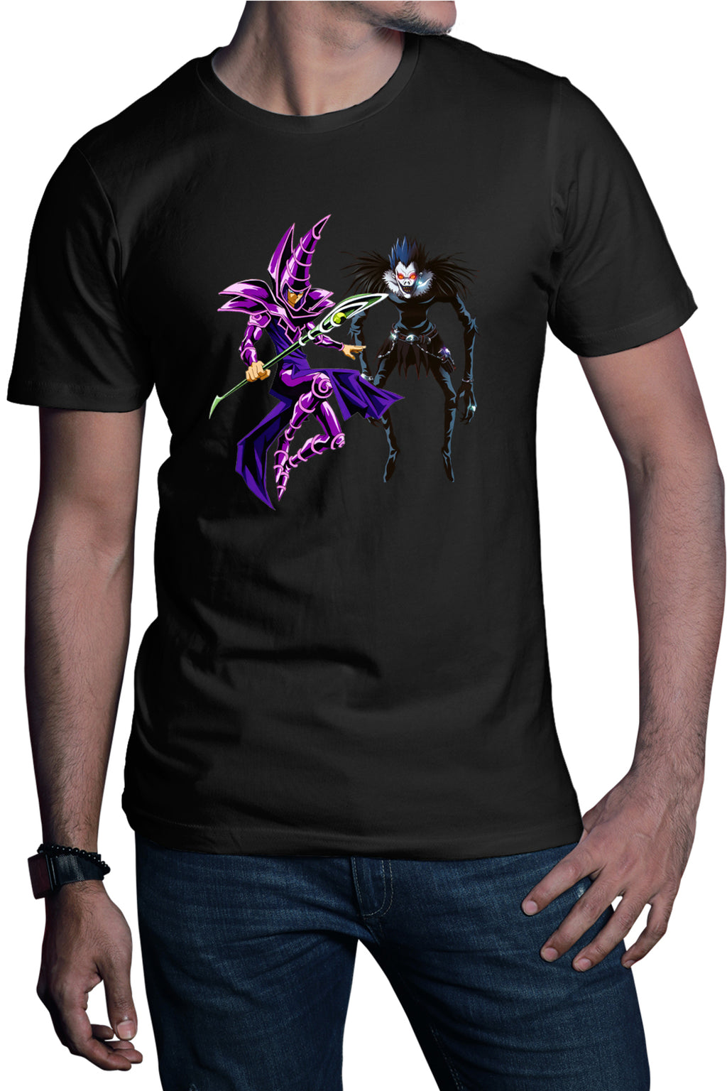 Tricou barbati Yu Gi Oh Dark Magician Death Note Ryuk