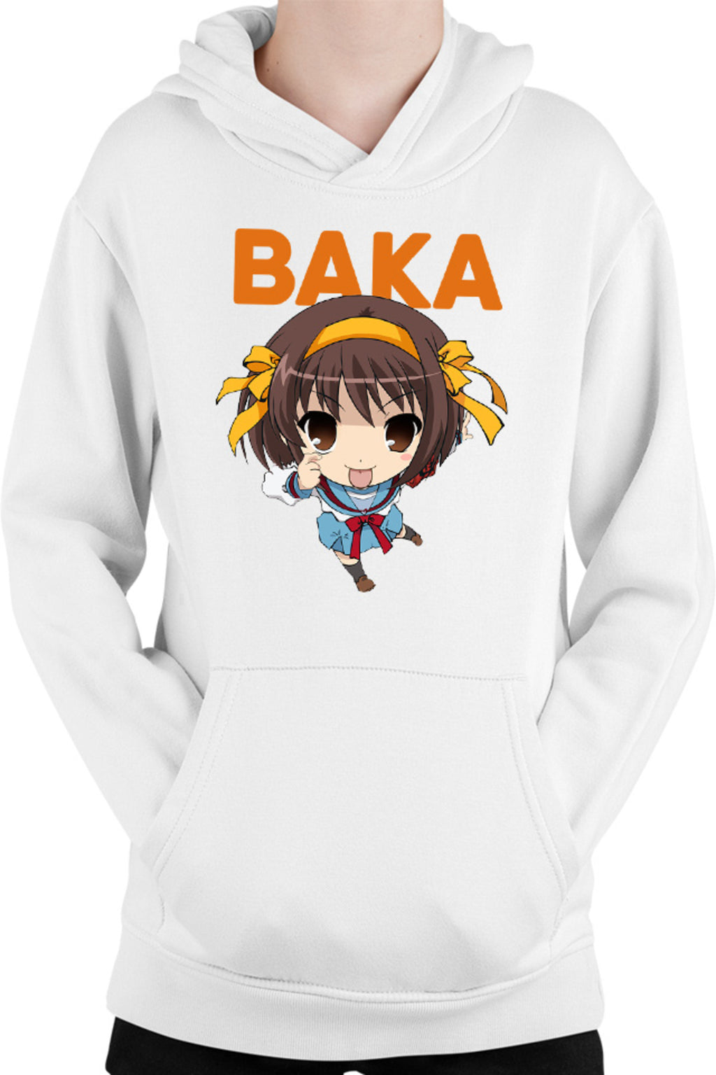 Hanorac copii Haruhi Suzumiya Baka Emoji Chibi Otaku Anime Japan