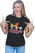 Tricou dama The Powerpuff Girls Logo Cartoon Animation
