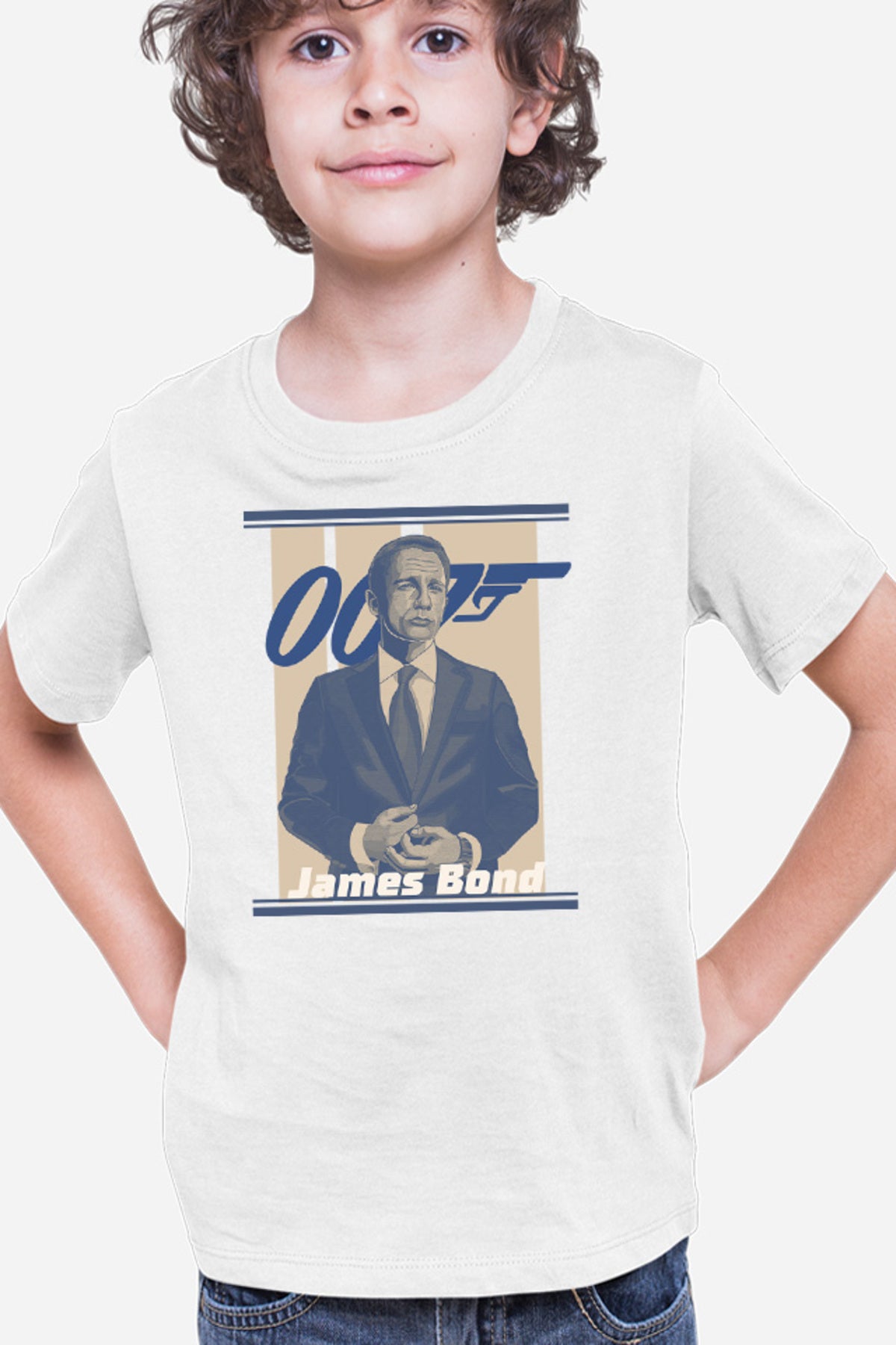 Tricou copii James Bond Sean Connery No Time to Die Illustration