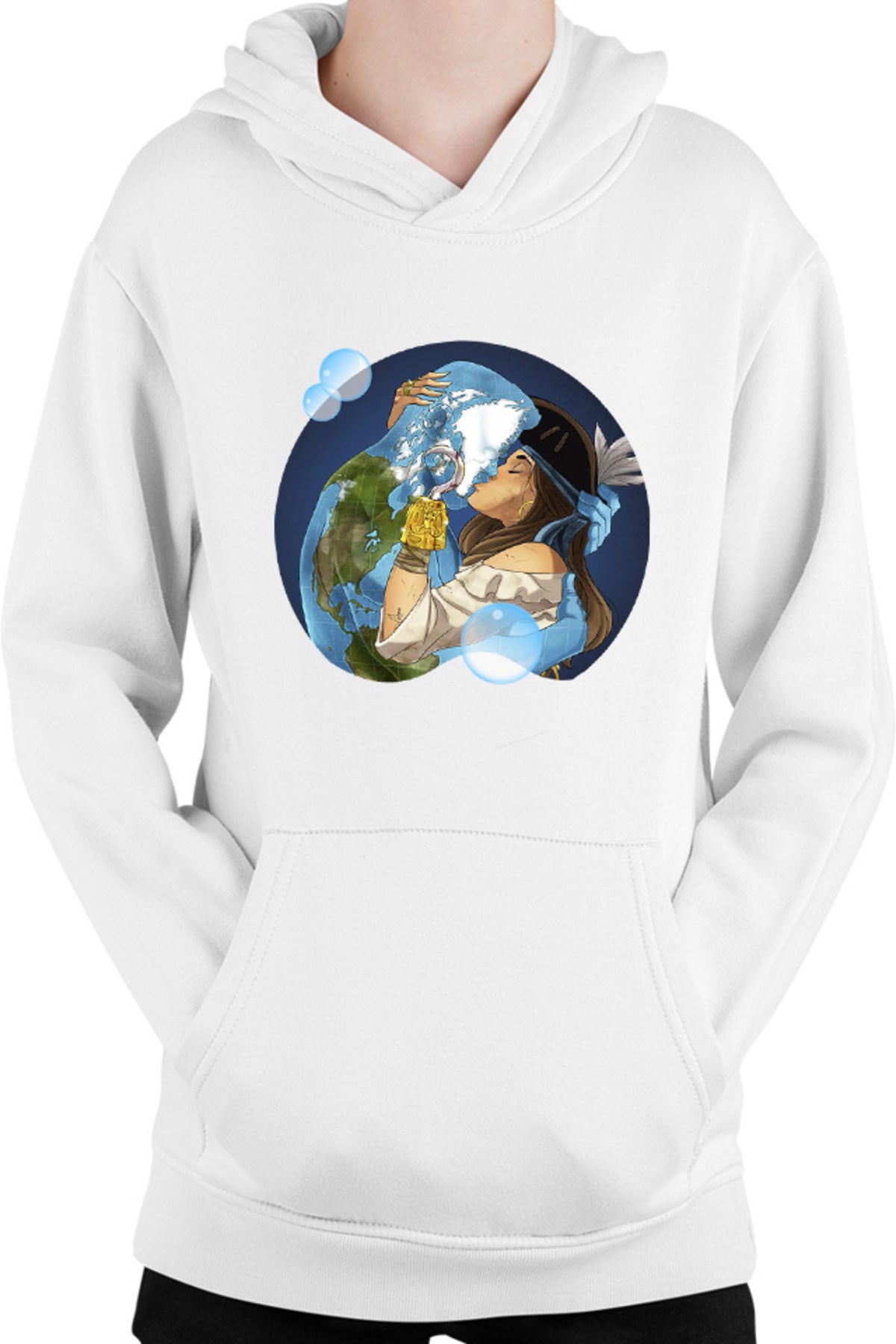 Hanorac copii NFT XOXO Earth Protect Nature Mother Animals