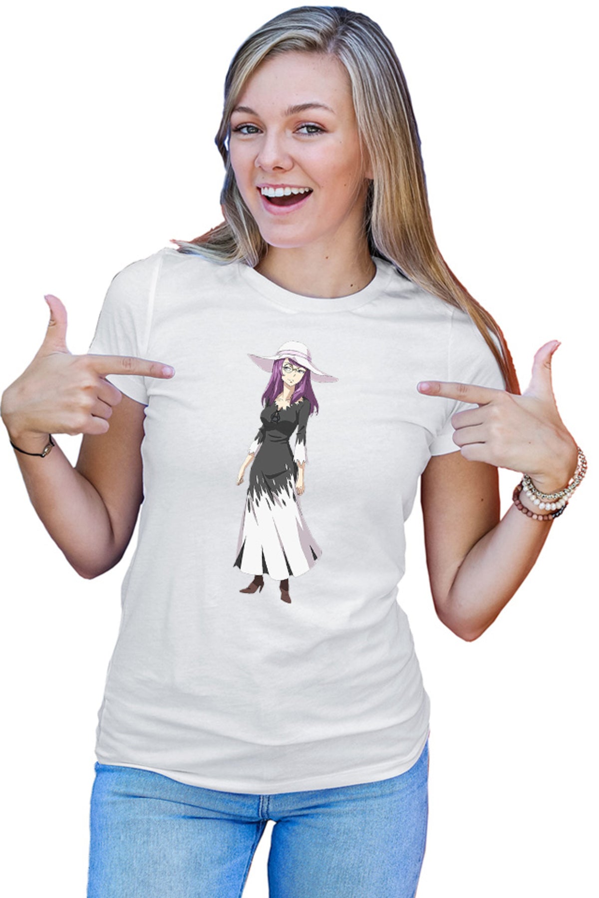 Tricou dama Muhyo Roji Kurotori Rio Paranormal Ghost Exorcist Glasses