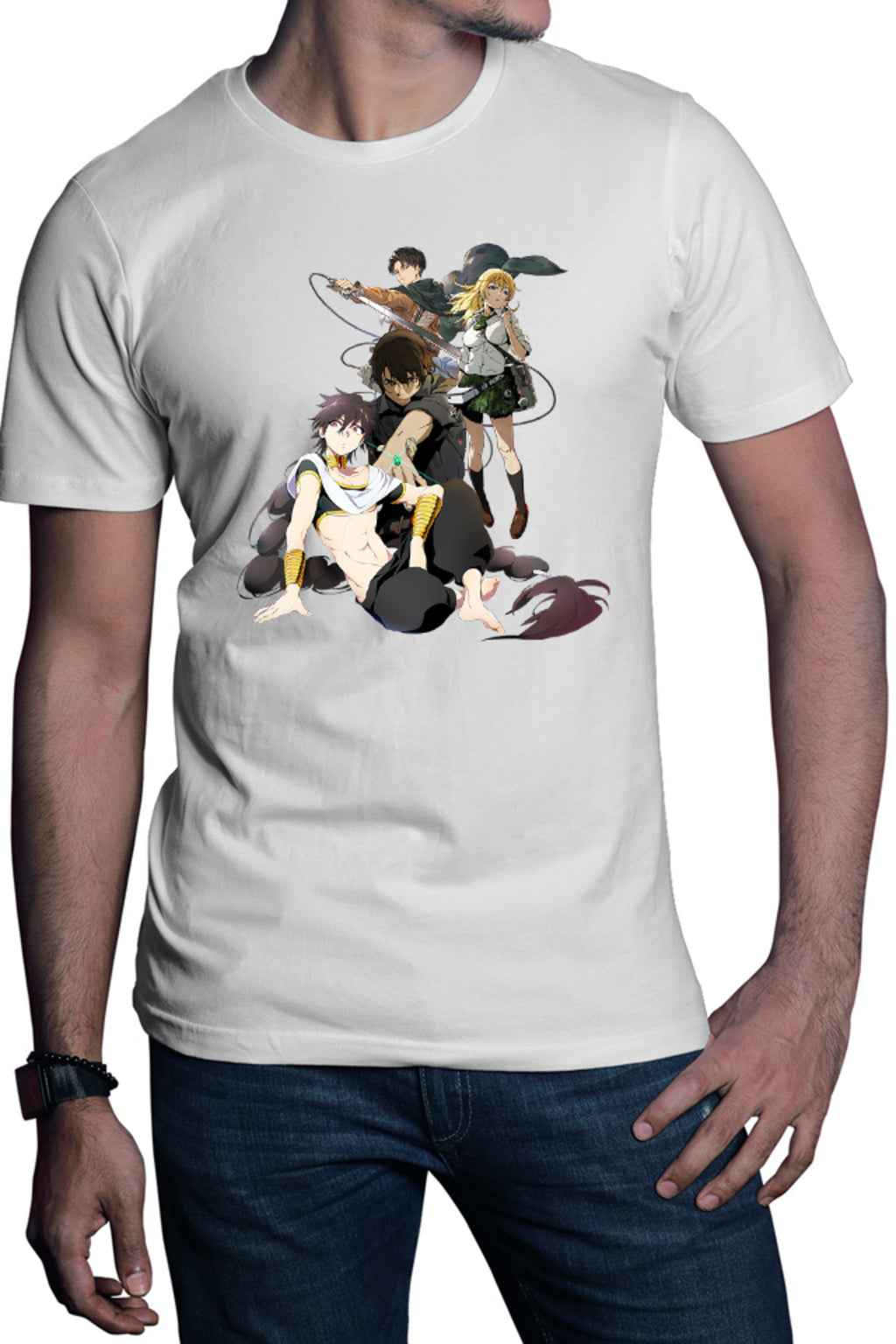 Tricou barbati Btooom! Ryouta Himiko Magi Judal AOT Levi Magic Fantasy
