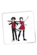 Mousepad Gaming UQ Holder Touta Orte Kataka Fighters School Uniform Slice of Life, 21x19 cm