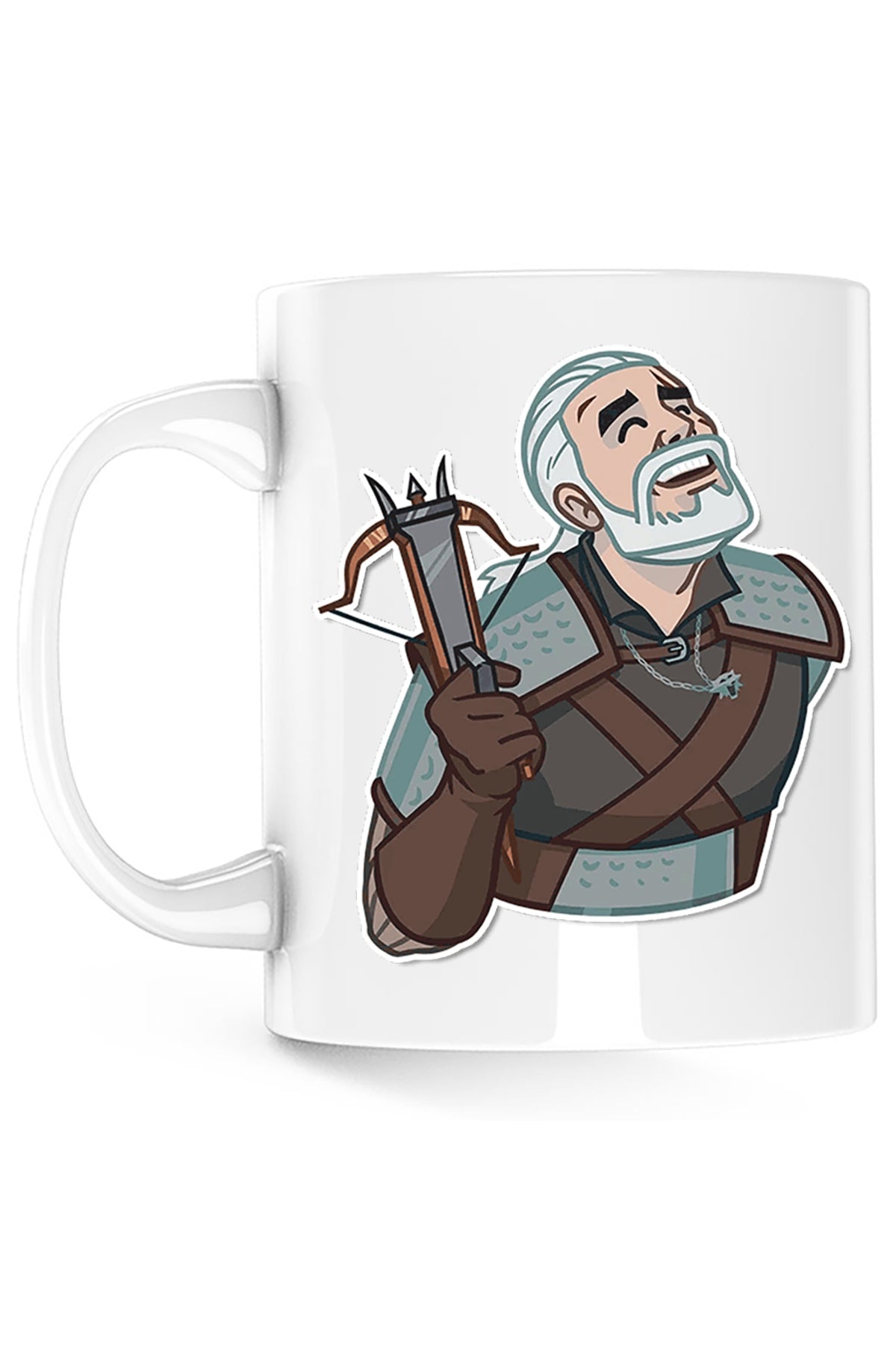 Cana The Witcher Geralt Demon Slayer Cartoon Play, alba, 330 ml