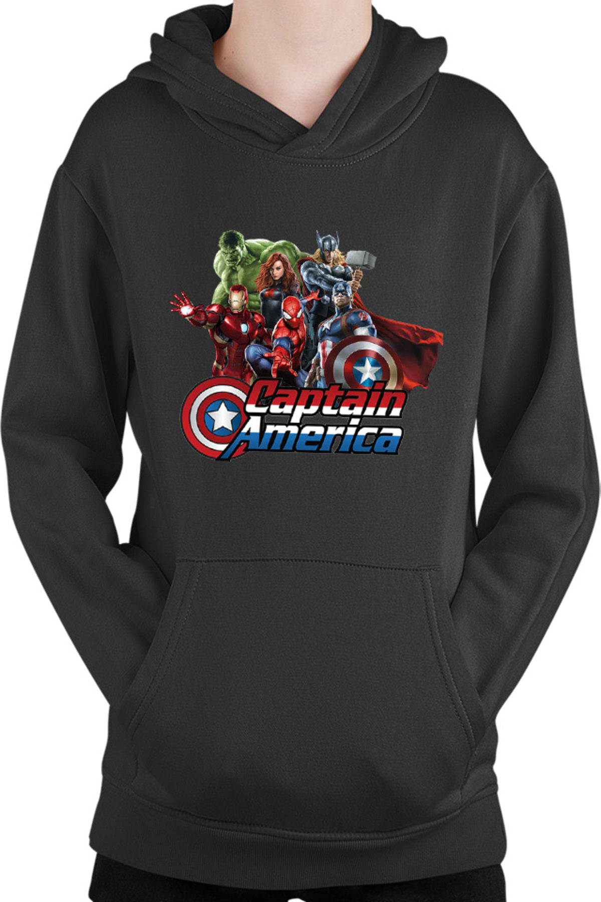 Hanorac copii Captain America Hulk Iron Man Catgirl Marvel DC Comics