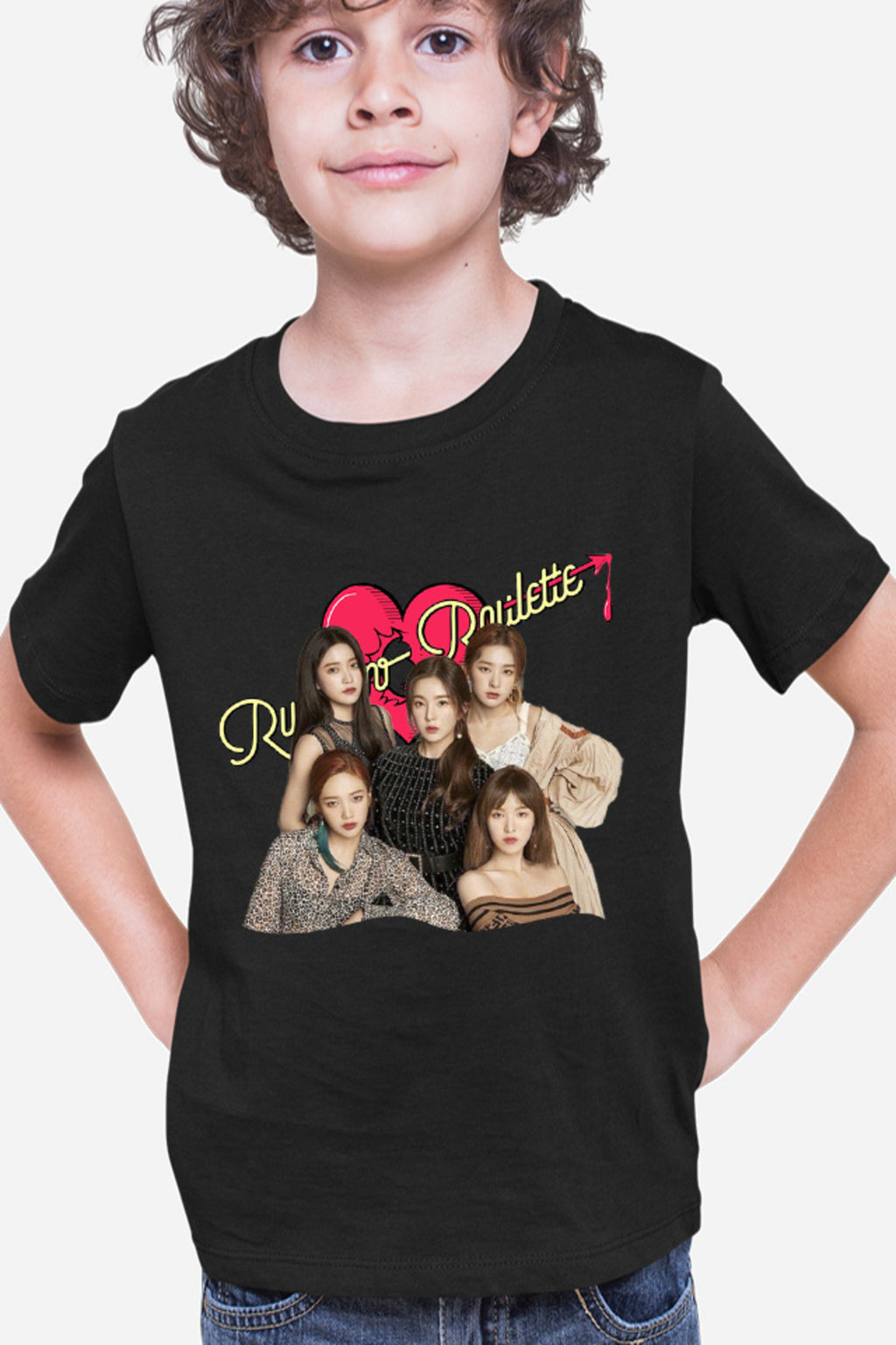 Tricou copii Red Velvet Russian Roulette Heart Album New Hit