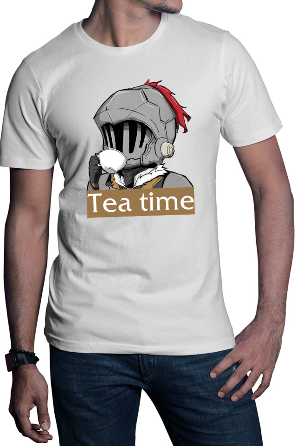 Tricou barbati Goblin Slayer Tea Time Break Anime Rapid Armor Bebe