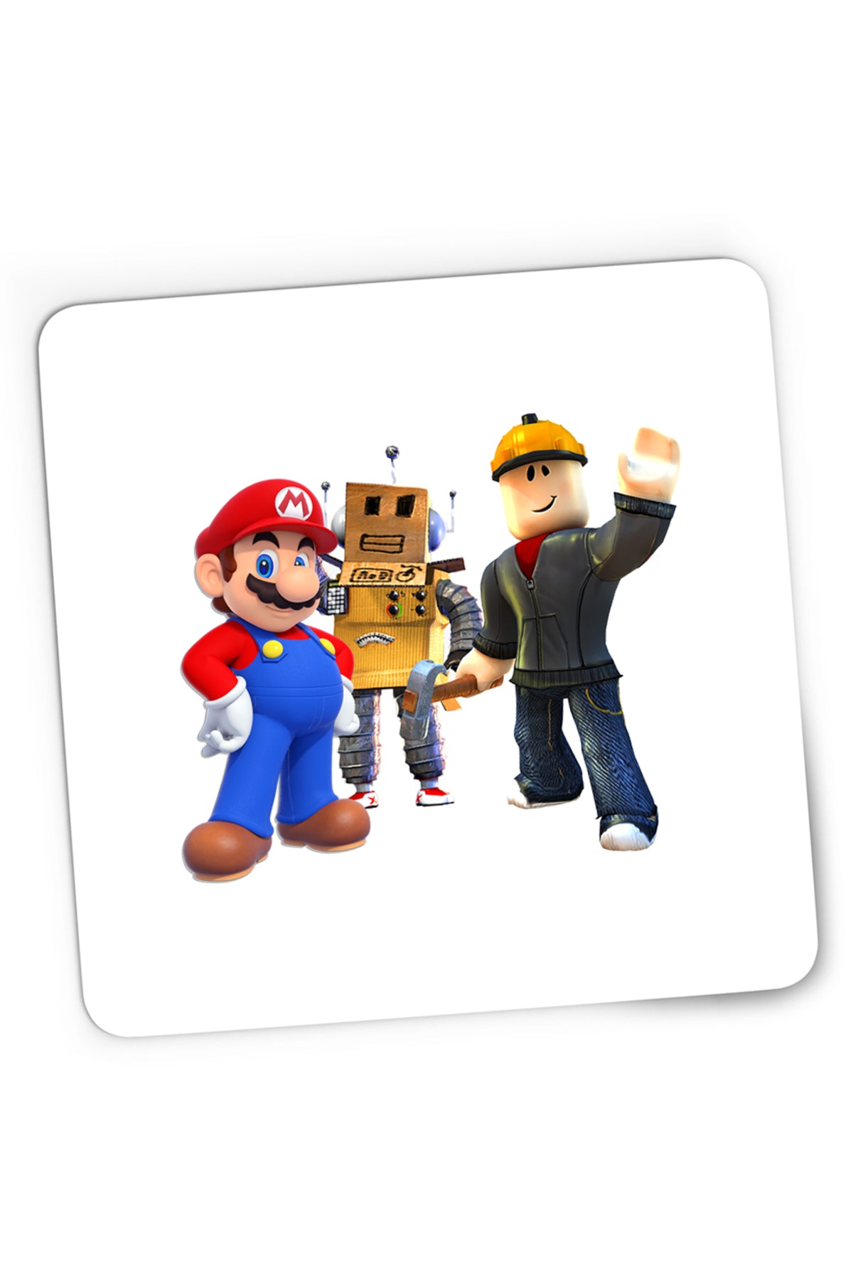 Mousepad Gaming Roblox Mario Video Game Robox Play, 21x19 cm