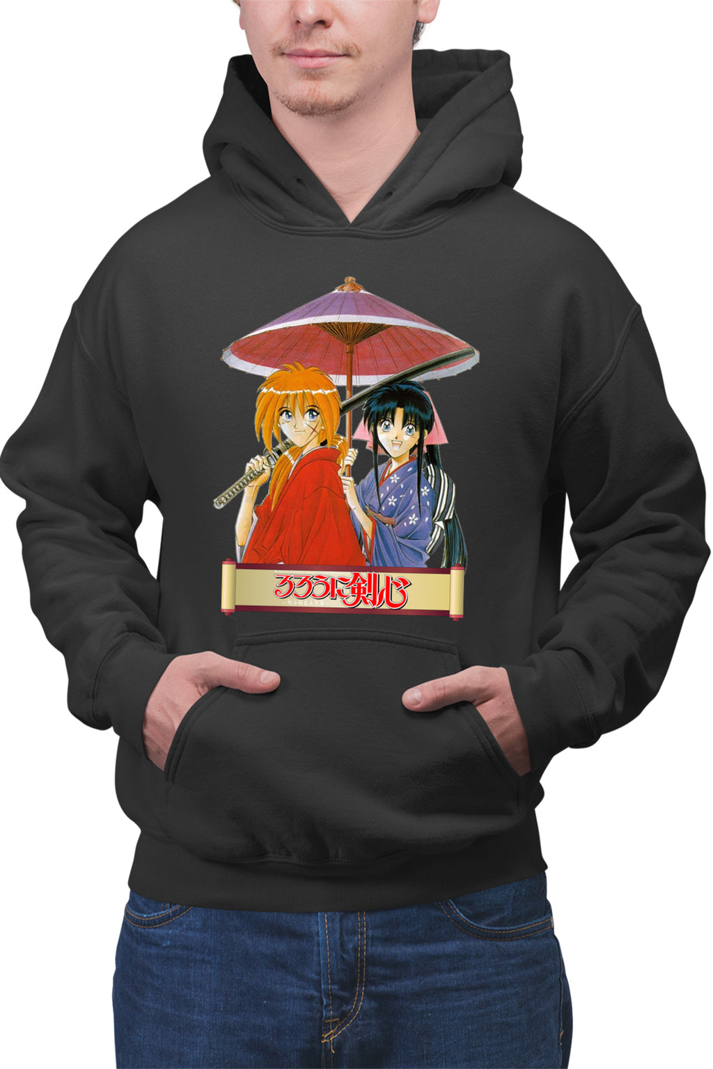 Hanorac barbati Rurouni Kenshin Couple Umbrella Killakill