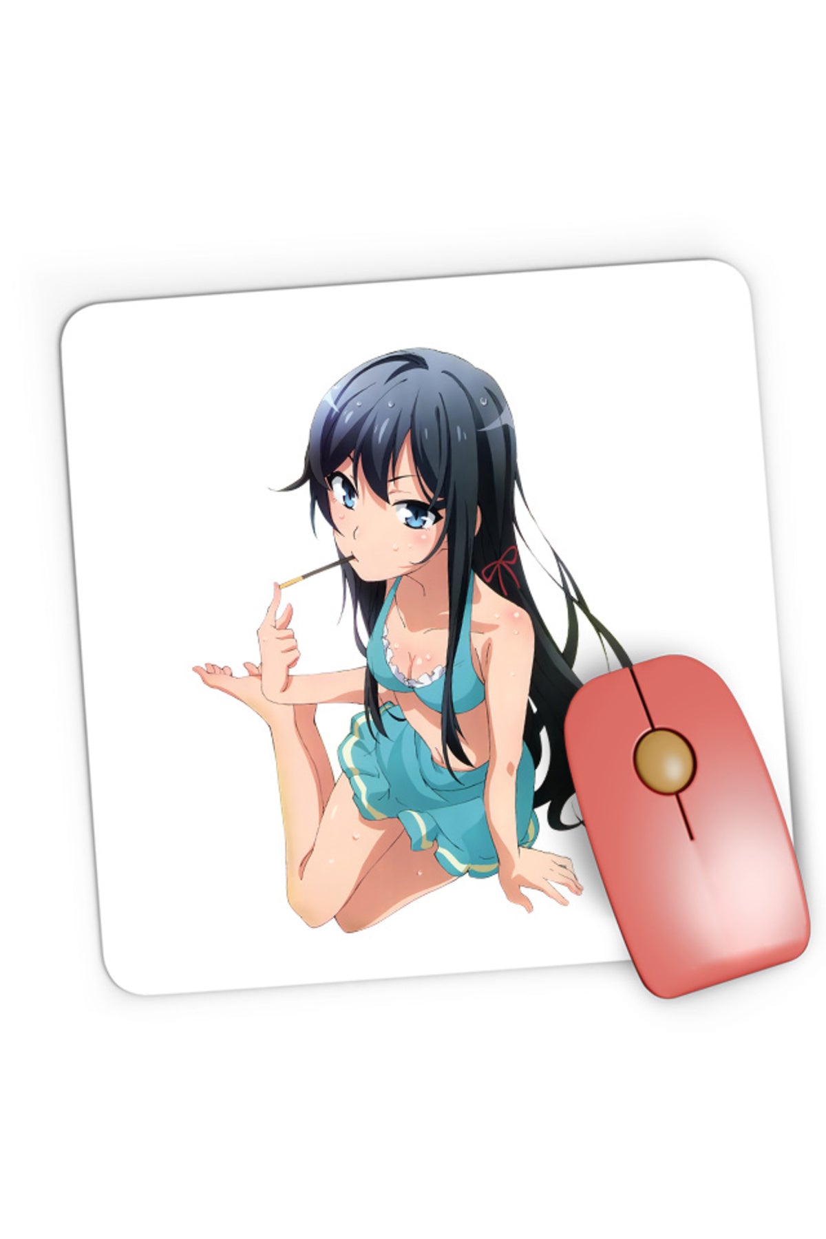 Mousepad Gaming OreGairu Yukino Swim Suit Summer Pocky, 21x19 cm
