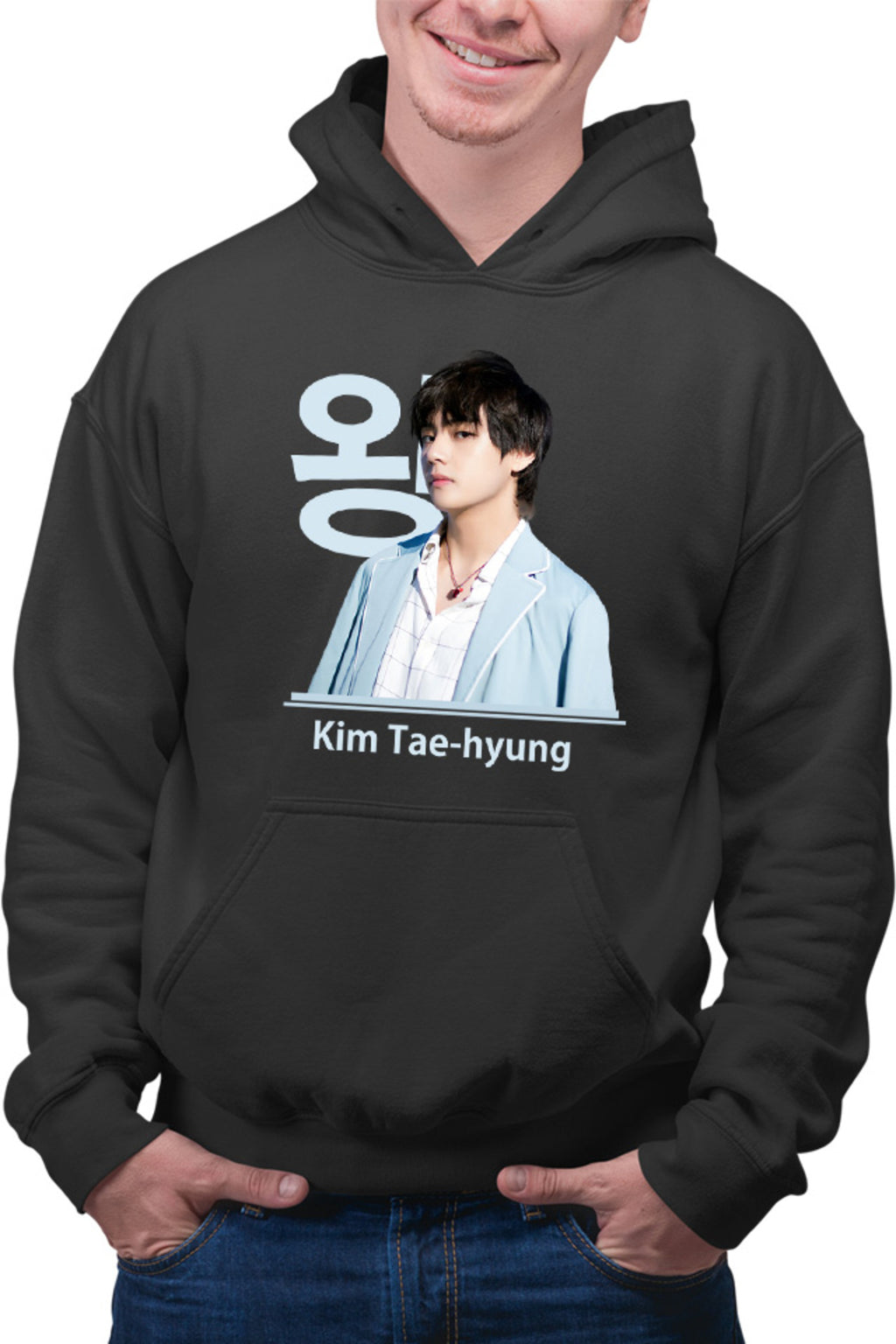 Hanorac barbati BTS V Tae Hyung King Vocals Heart Korean Model