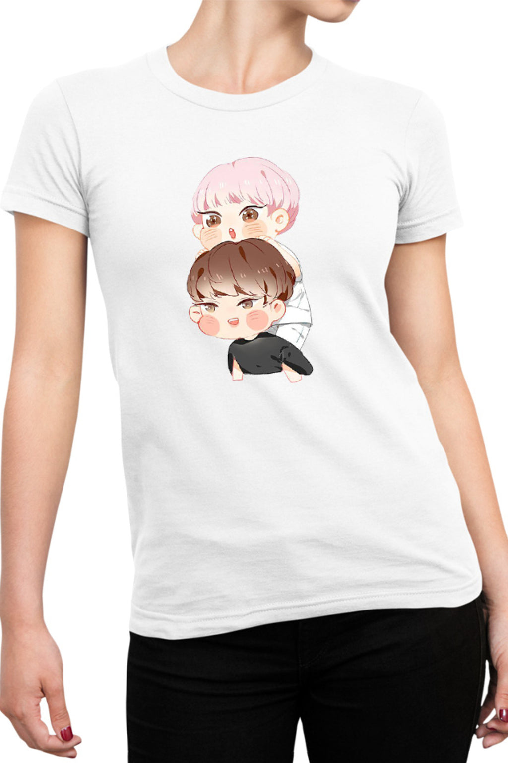 Tricou dama Seventeen K-pop Chibi Army The8 DK Kim Mingyu