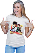 Tricou dama Rurouni Kenshin Sanosuke Tanjiro Zenitsu Scared