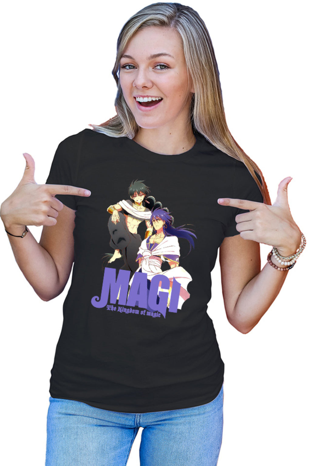 Tricou dama Magi The Labyrinth of Magic Gang Judar Sinbad Anime Style