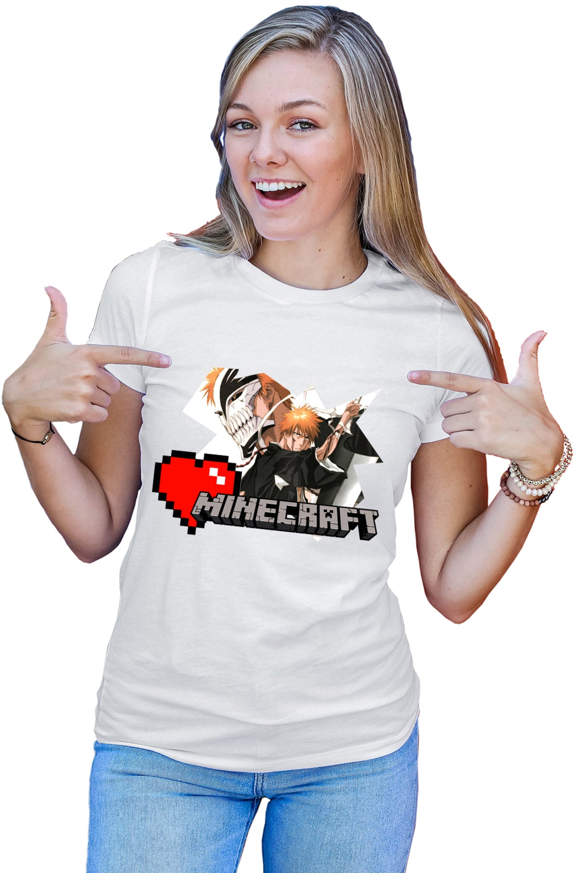 Tricou dama Bleach Ichigo Minecraft Legendary Player