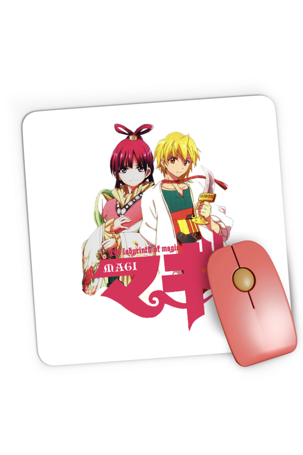 Mousepad Gaming Magi The Labyrinth of Magic Kougyoku Queen Alibaba Protect, 21x19 cm