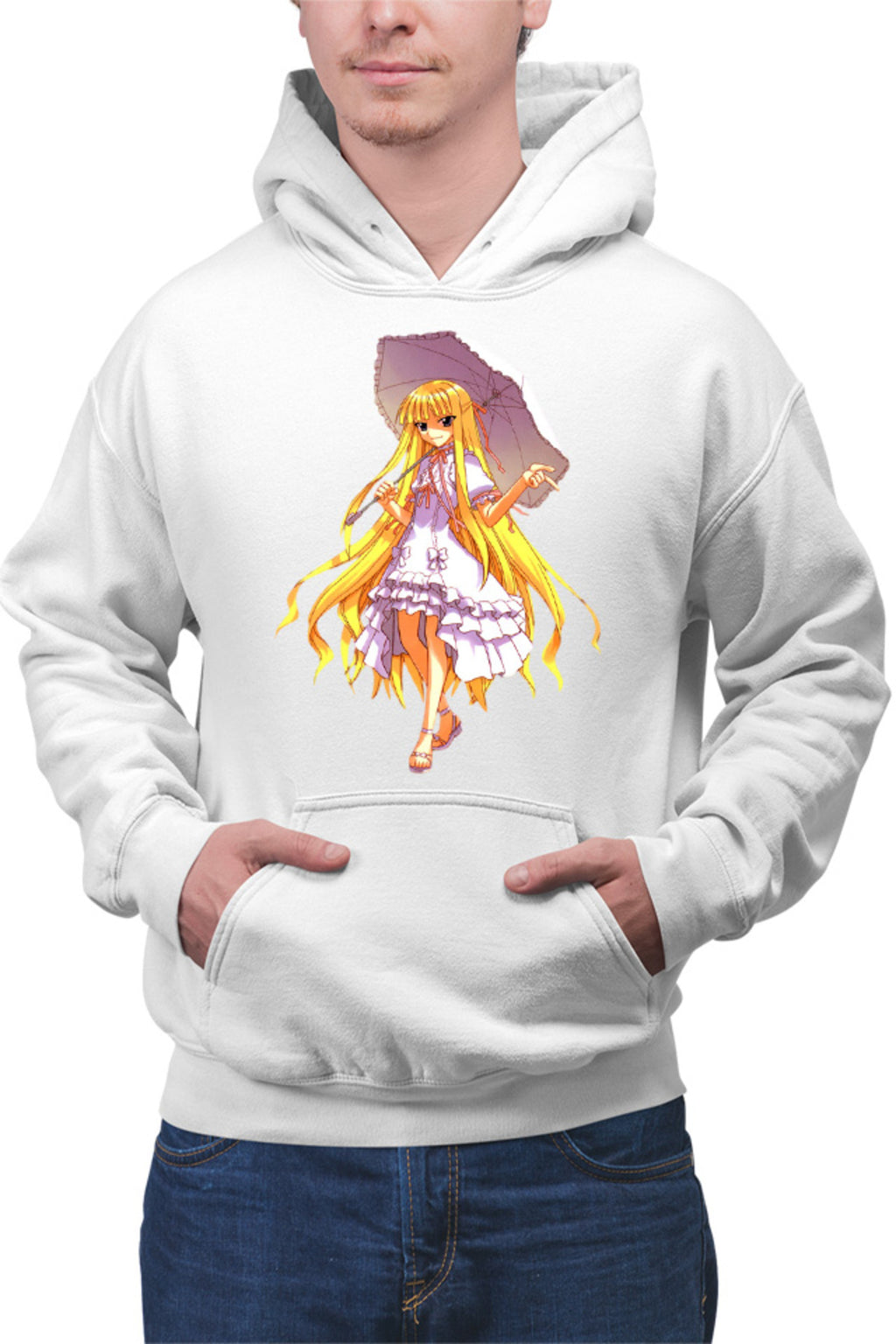 Hanorac barbati UQ Holder McDowell Cute Anime Girl Action Blonde