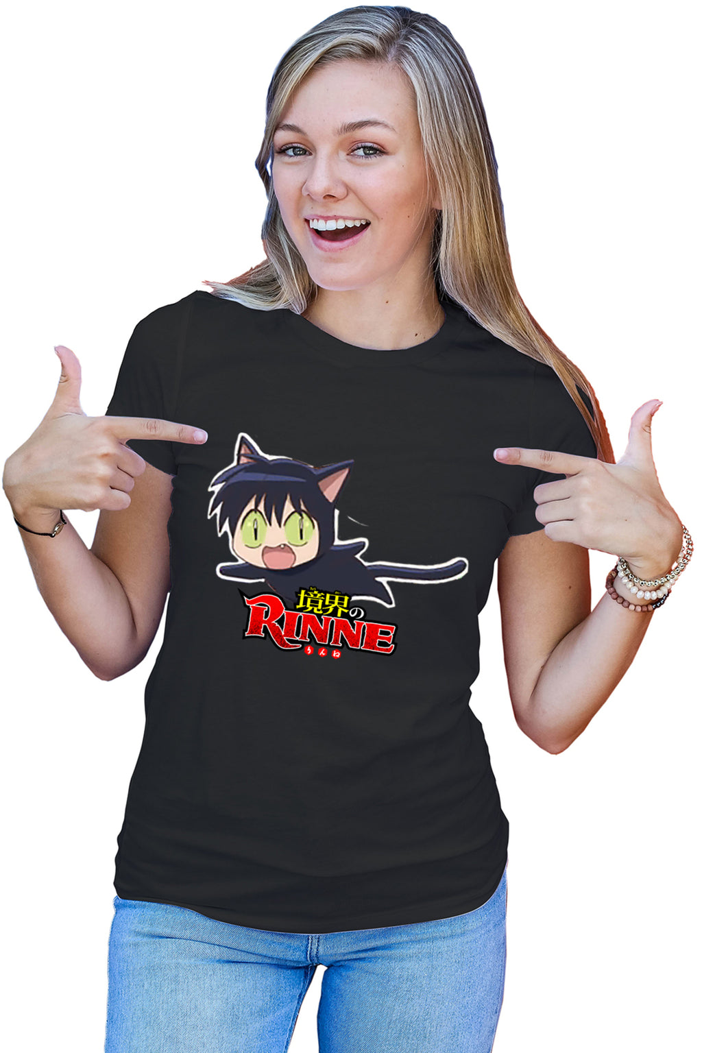 Tricou dama Rin-ne Rokumon Black Cat Rinne Boundary