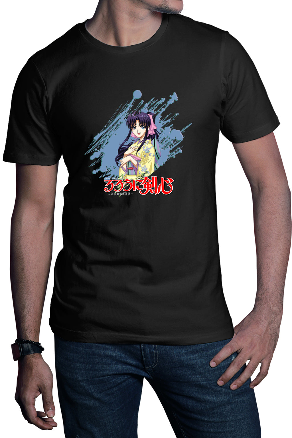 Tricou barbati Rurouni Kenshin Kaori Brush Himura Shonen