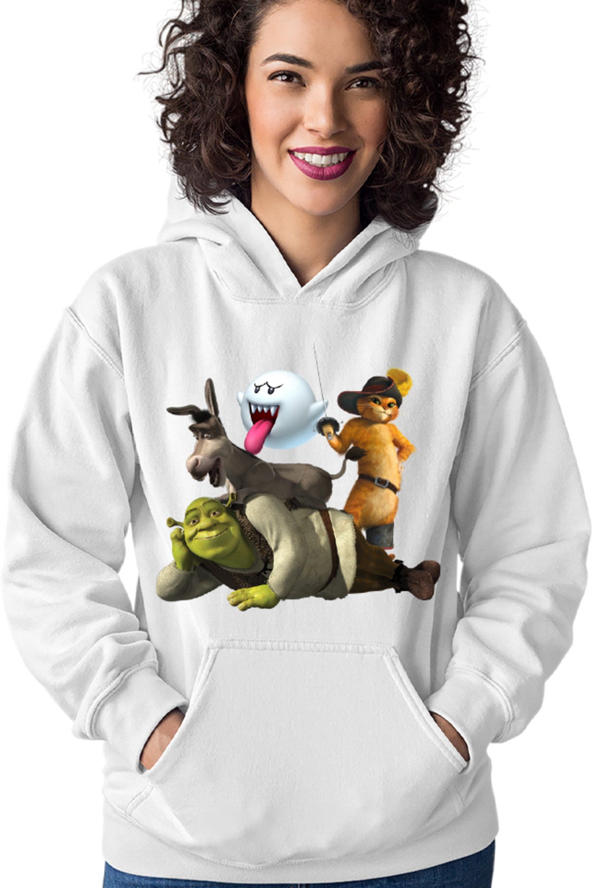 Hanorac dama Shrek Mario Cat Donkey Ghost