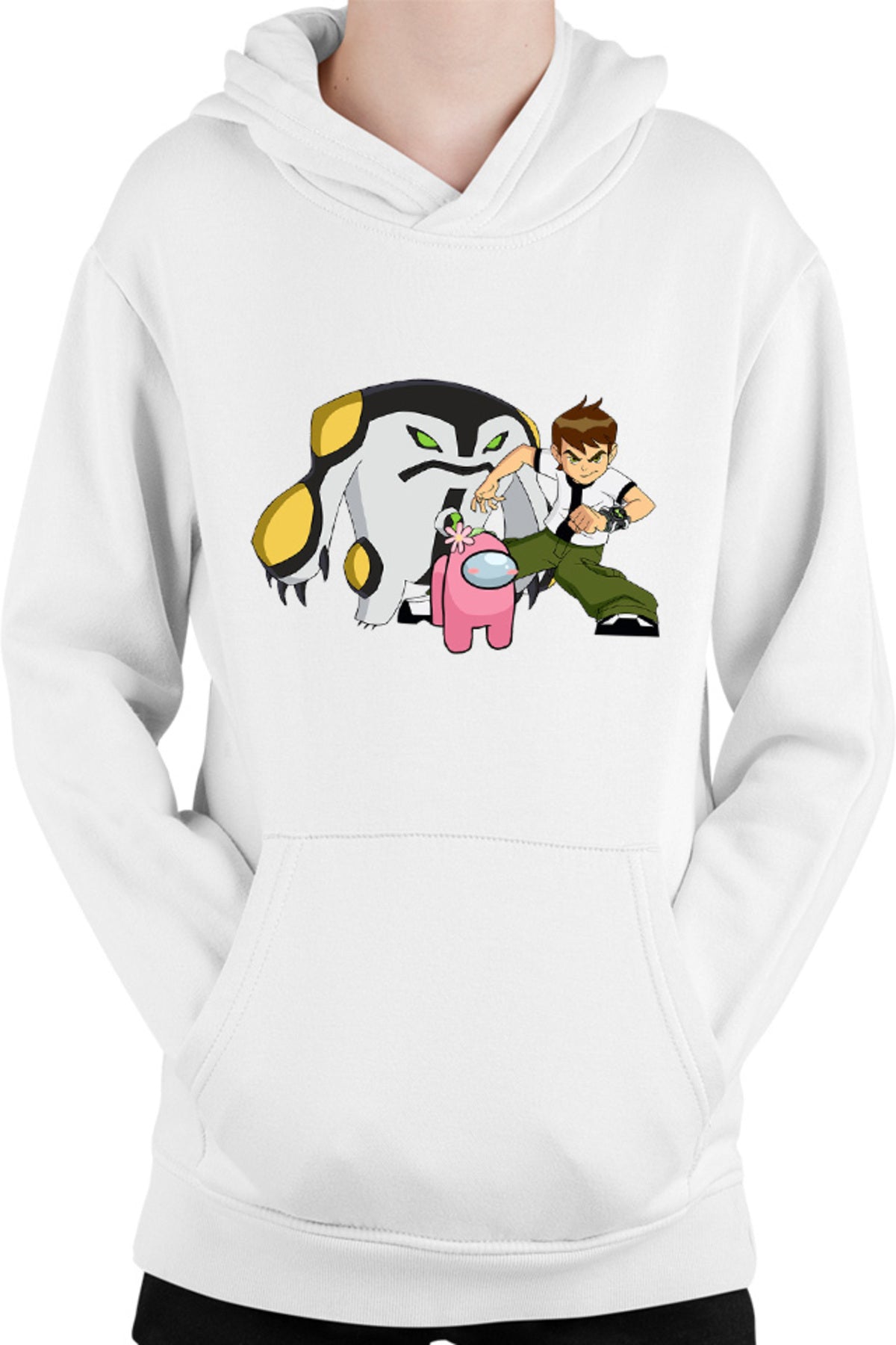 Hanorac copii Among Us Flower Cute Ben 10 Monster Transform Teen