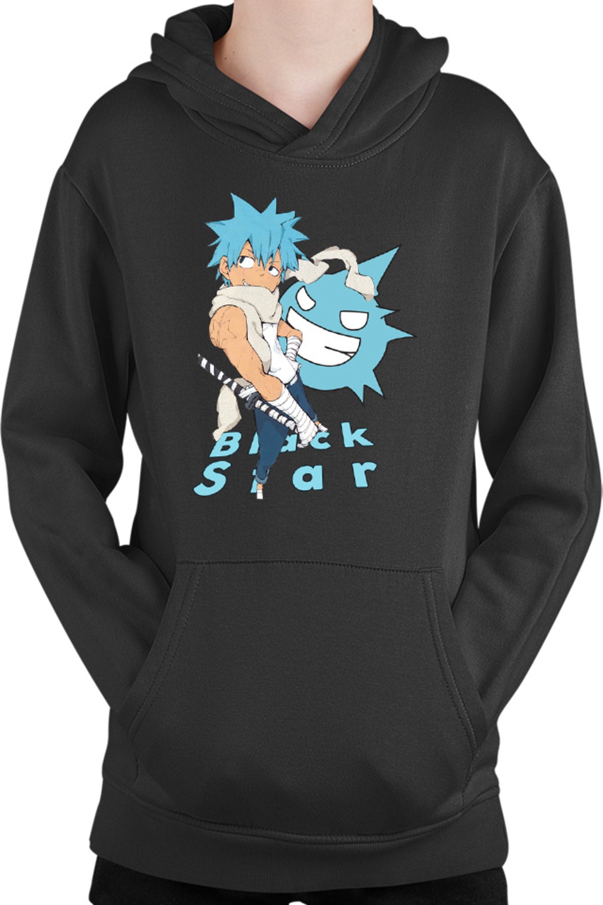 Hanorac copii Soul Eater Black Star Spirit Deseneanime Anime Manga