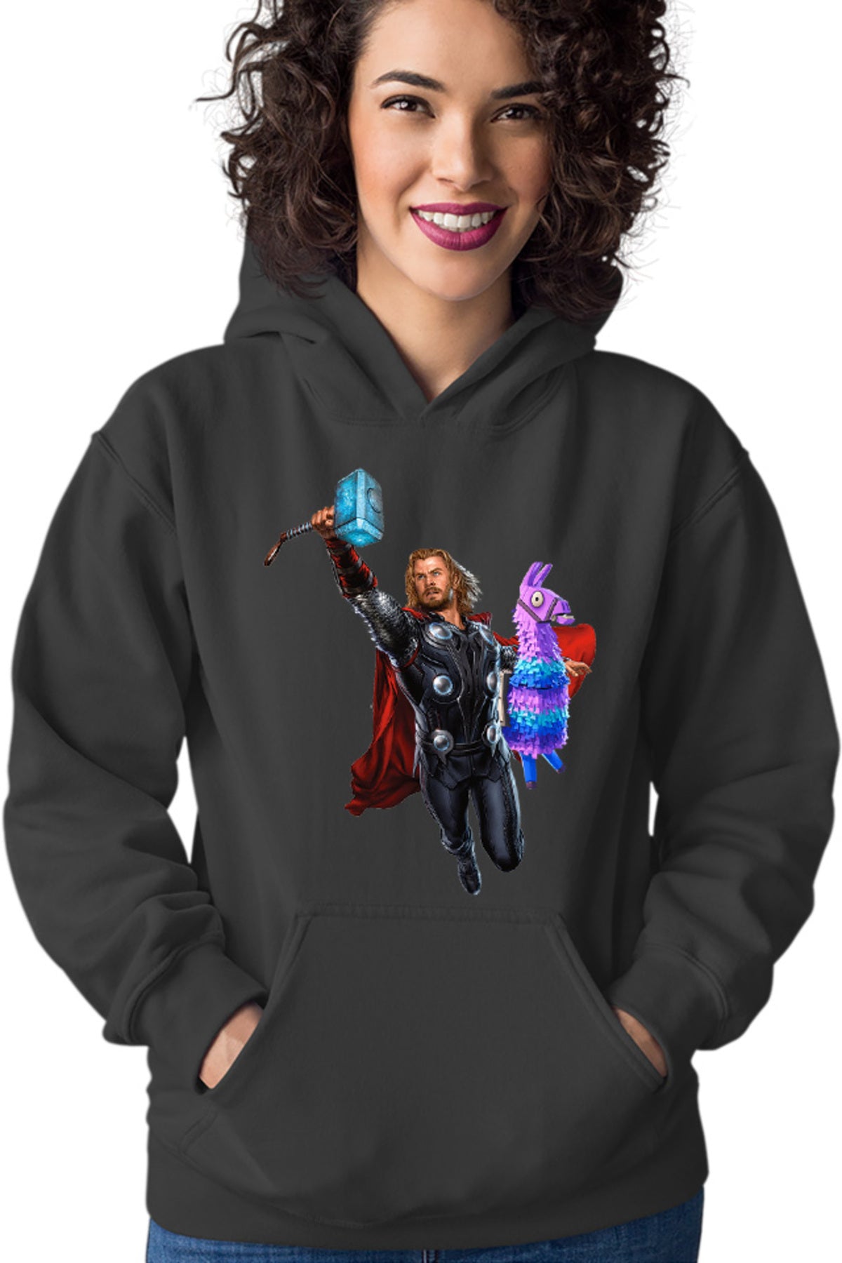 Hanorac dama Thor Fortnite Goat Colorful Jump Pet Beloved Favorite Animal