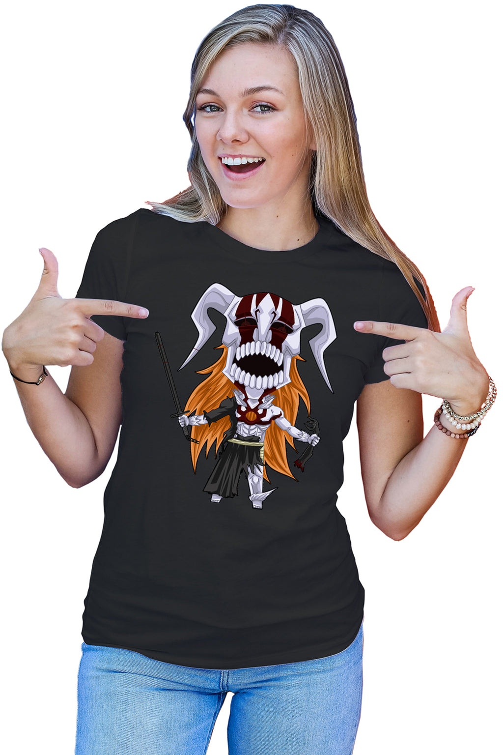 Tricou dama Bleach Anime Monster Meme Fox Manga