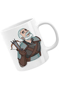 Cana The Witcher Geralt Demon Slayer Cartoon Play, alba, 330 ml