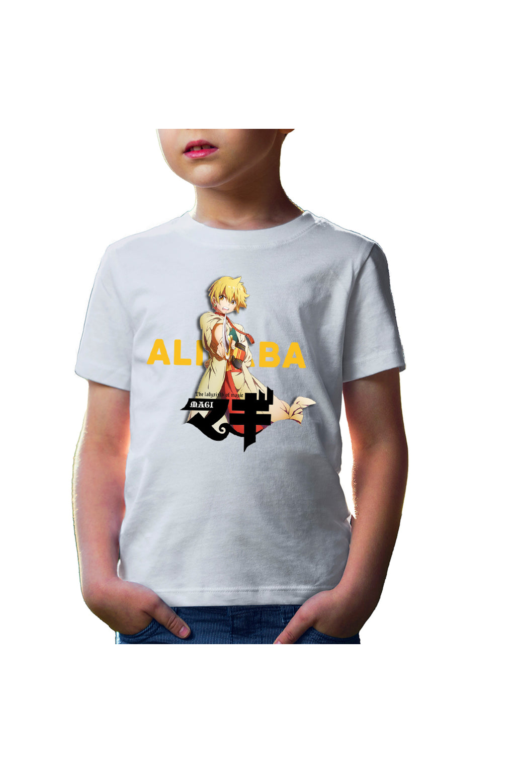 Tricou copii Magi The Labyrinth of Magic Alibaba Fight Pose