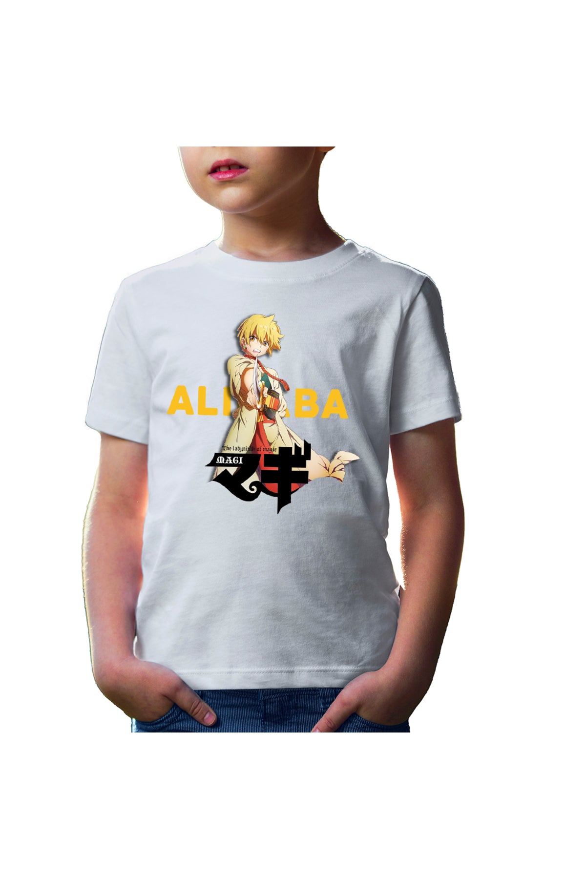 Tricou copii Magi The Labyrinth of Magic Alibaba Fight Pose