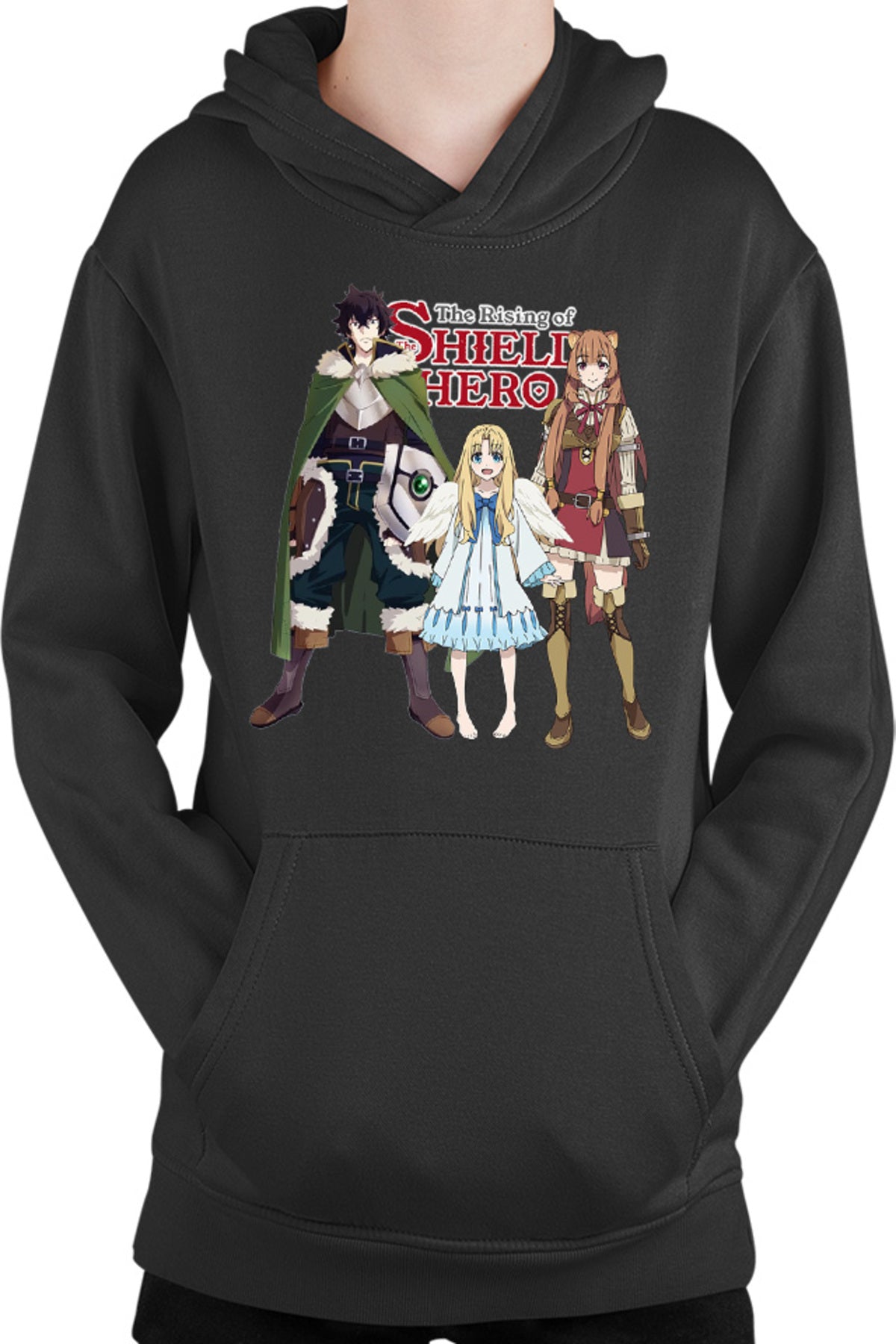 Hanorac copii Rising of the Shield Hero Naofumi Filo Raphtalia Trio Bird Aneko