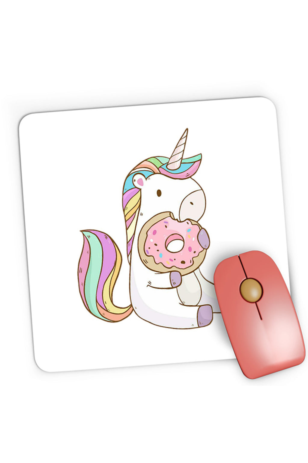 Mousepad Gaming Unicorn Squad Donnut Eat Sweet, 21x19 cm