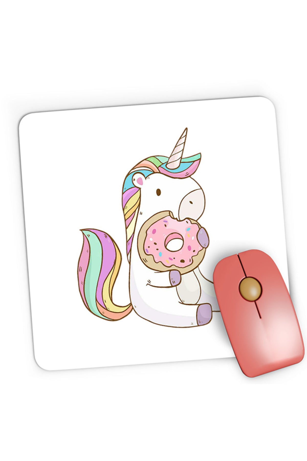 Mousepad Gaming Unicorn Squad Donnut Eat Sweet, 21x19 cm