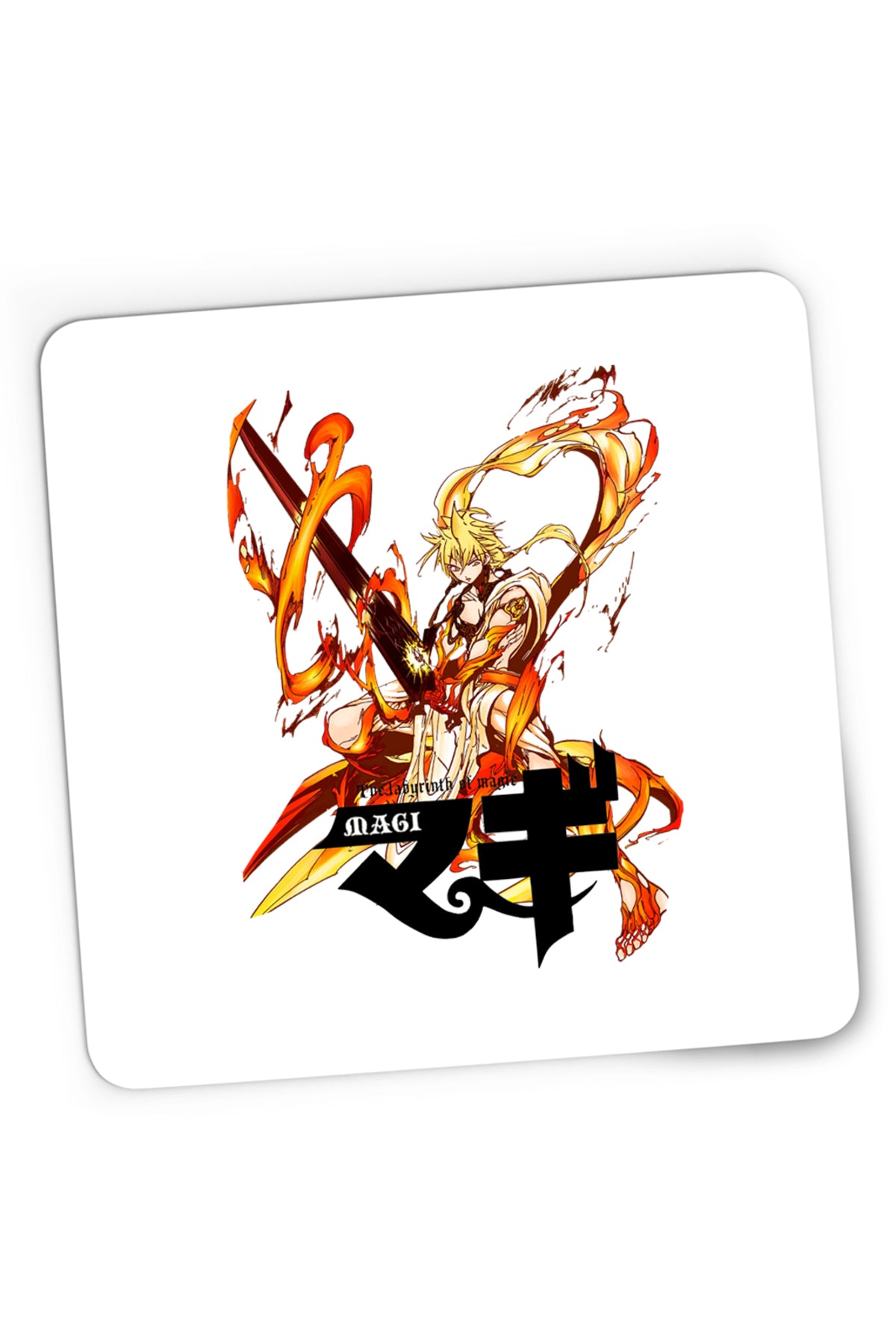 Mousepad Gaming Magi The Labyrinth of Magic Alibaba Fire Sword, 21x19 cm