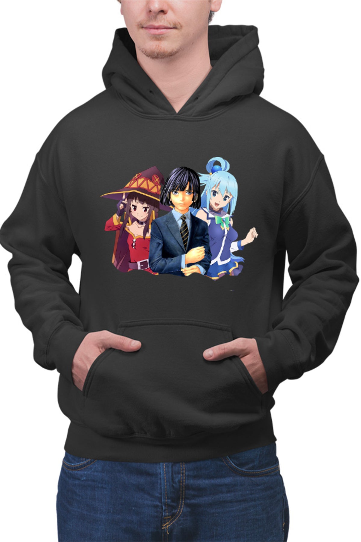 Hanorac barbati Hikaru no Go Akira Aqua Megumi Konosuba God Magic Paranormal