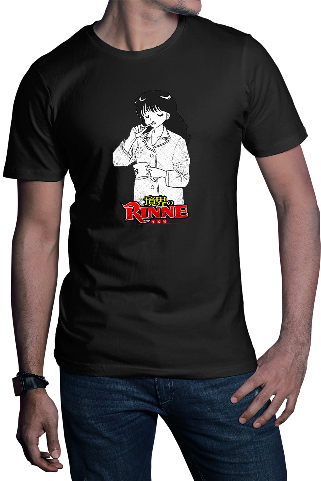 Tricou barbati Rin-ne Sakura Morning Logo Sabato