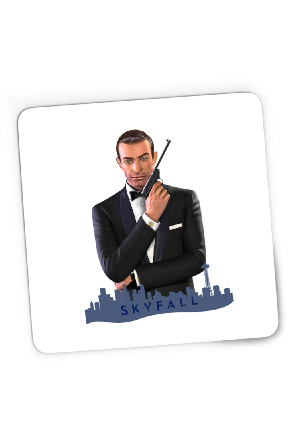 Mousepad Gaming James Bond Skyfall Movie Cool British Spy, 21x19 cm