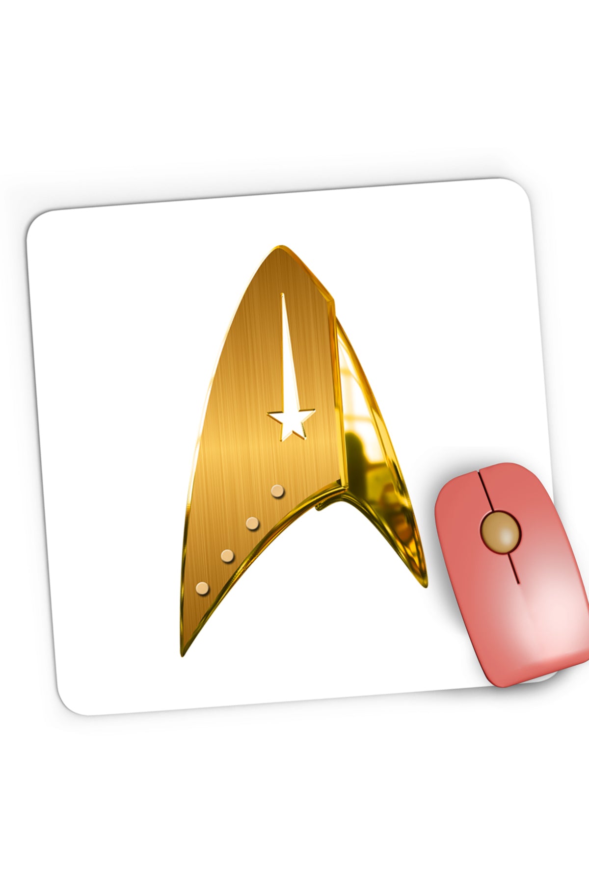 Mousepad Gaming Star Trek Comunicator Badge Teleport, 21x19 cm