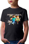 Tricou copii Minecraft Go Mining Gold Power Red Stone Farm