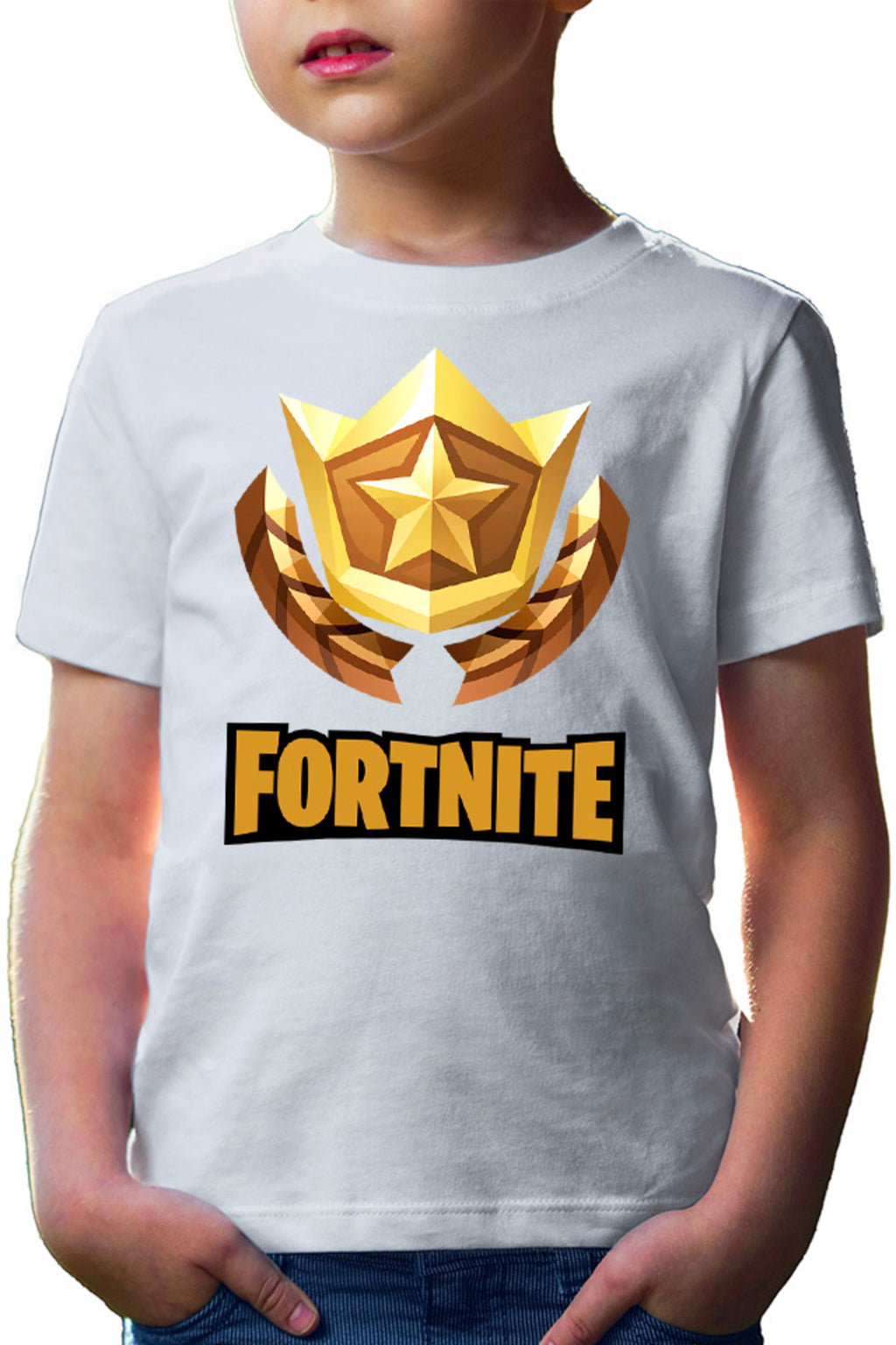 Tricou copii Fortnite Gold Elo Seasons Gameplay Powerful Best Player