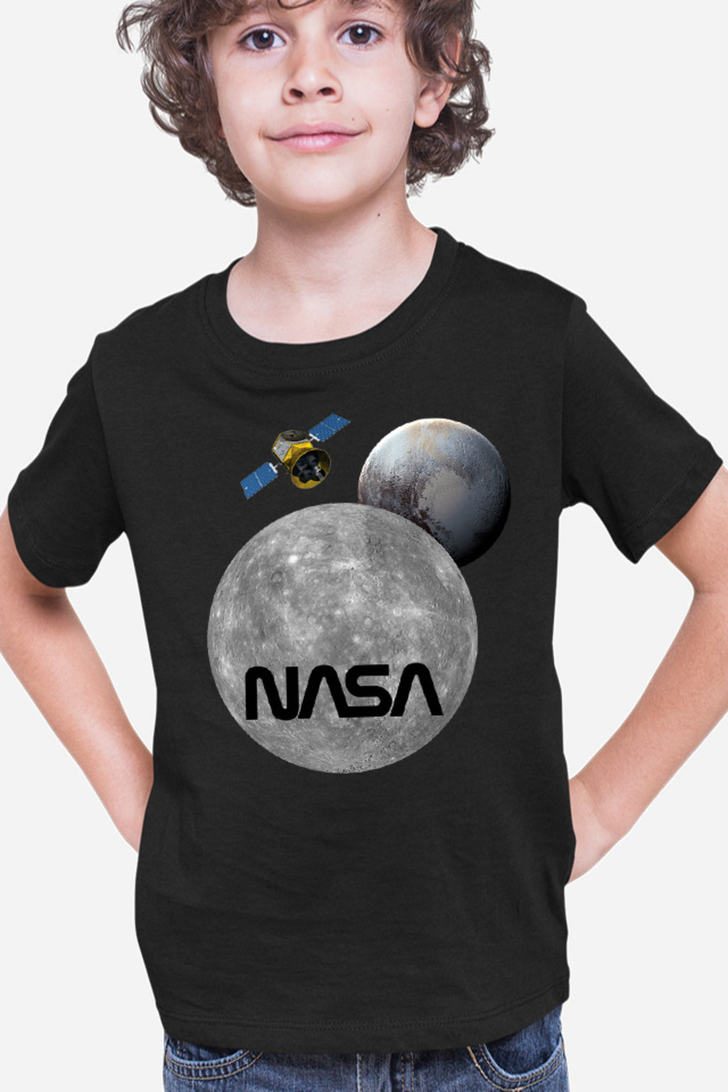 Tricou copii NASA Moon Pluto Space Ship