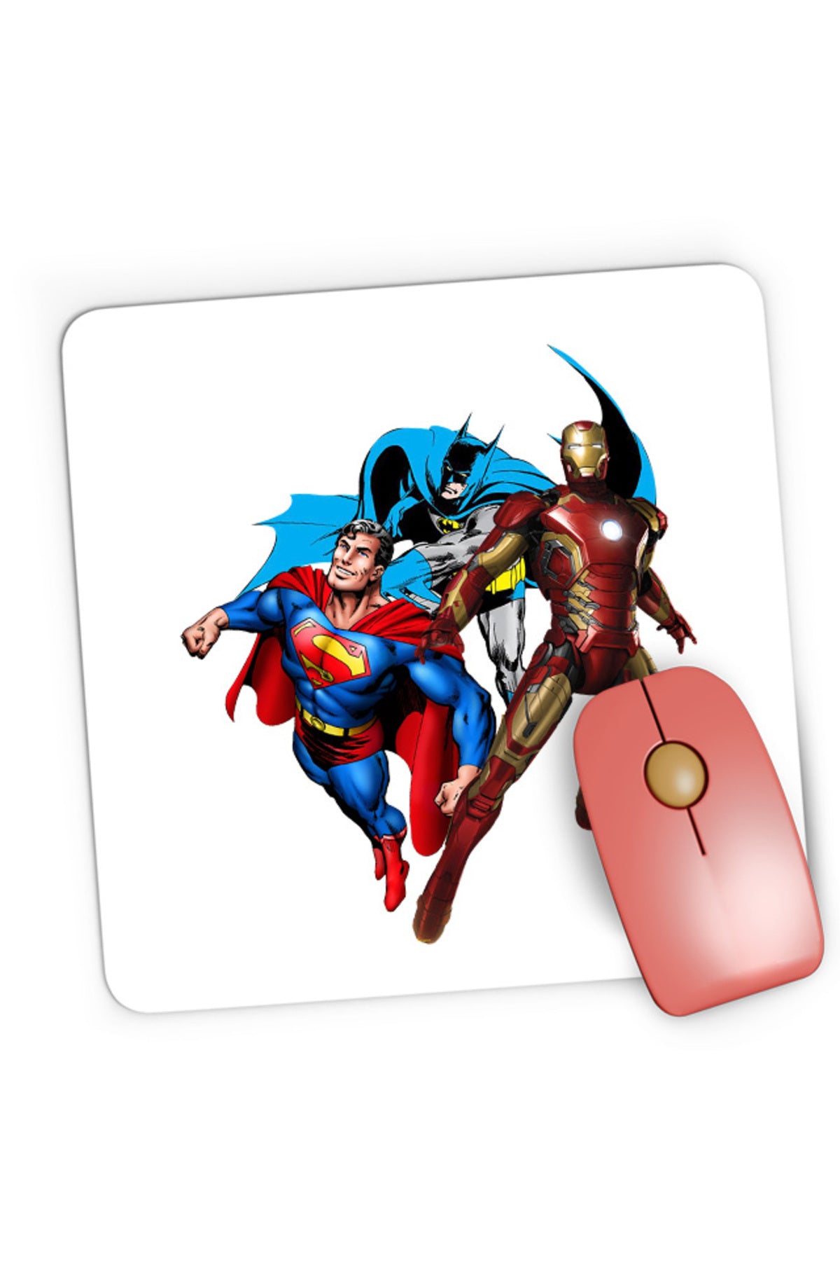 Mousepad Gaming Ironman Technology Batman Superman DC Superhero, 21x19 cm